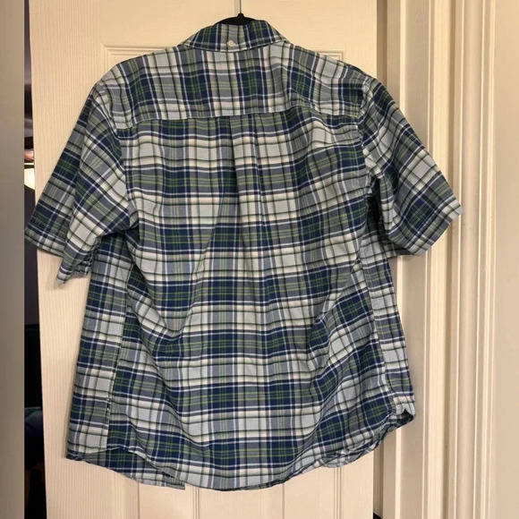 St Johns’s Bay Blue And Green Button Up Size S - Picture 5 of 5